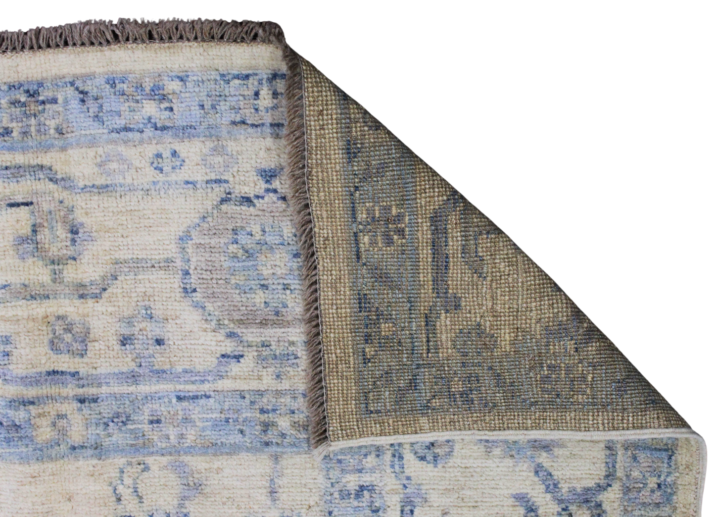 Whispers of Sky - Oushak Afghan Rug (8 × 10 ft) - 3