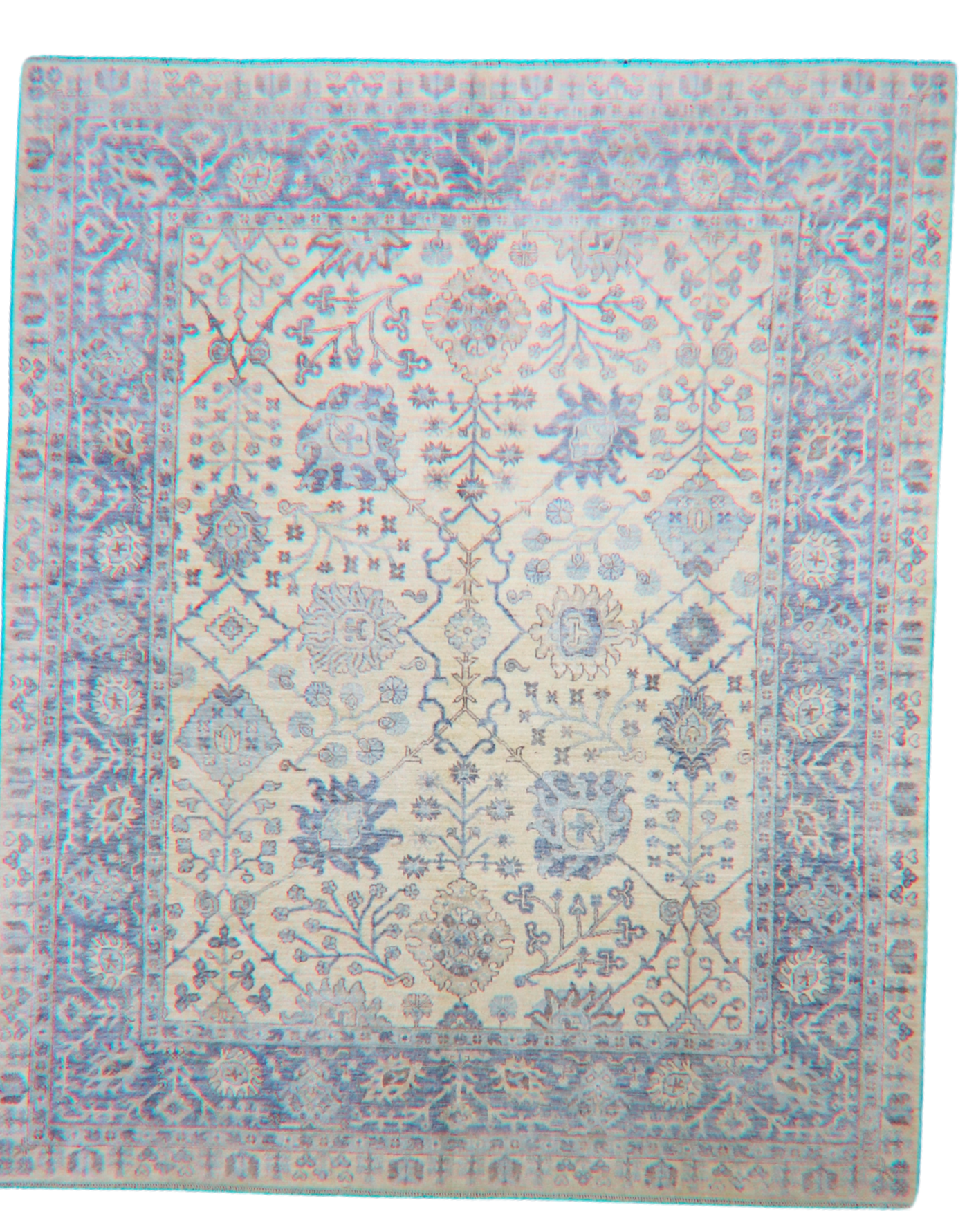 Serenity in Bloom - Oushak Rug from Afghanistan (8.2 × 9.9 ft) - 59