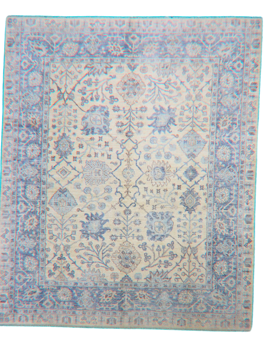 Serenity in Bloom - Oushak Rug from Afghanistan (8.2 × 9.9 ft) - 59