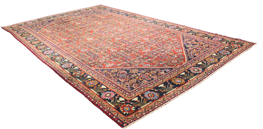 Majestic Length, Timeless Grace - Antique Mahal Rug from Persia (10.6 × 17.2 ft) - 1743