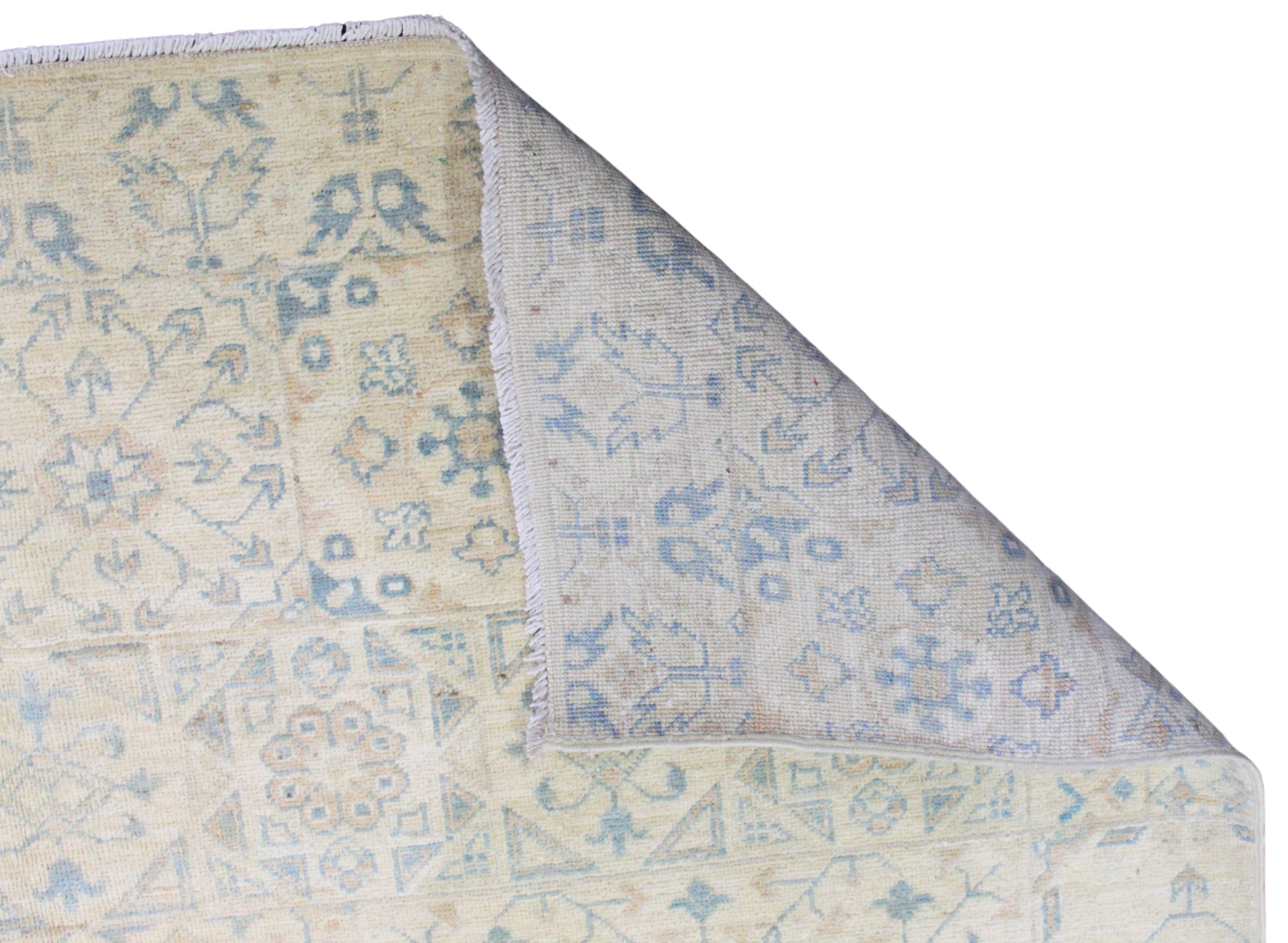 Ornate Precision - Oushak Afghan Rug (8.1 × 10.4 ft) - 77