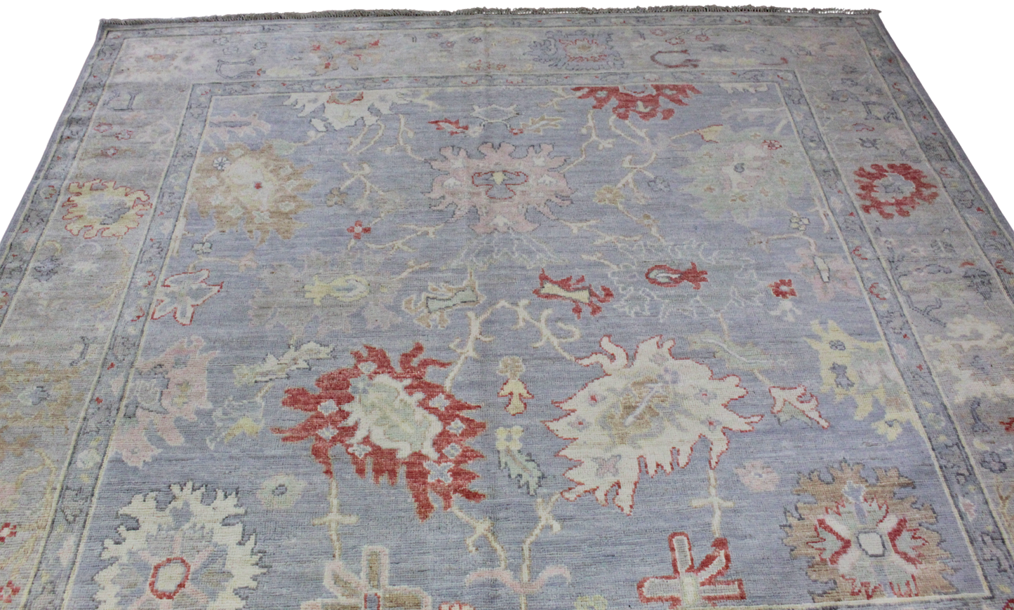 Sunset Garden - Oushak Rug from Afghanistan (7.9 × 8.1 ft) - 1000