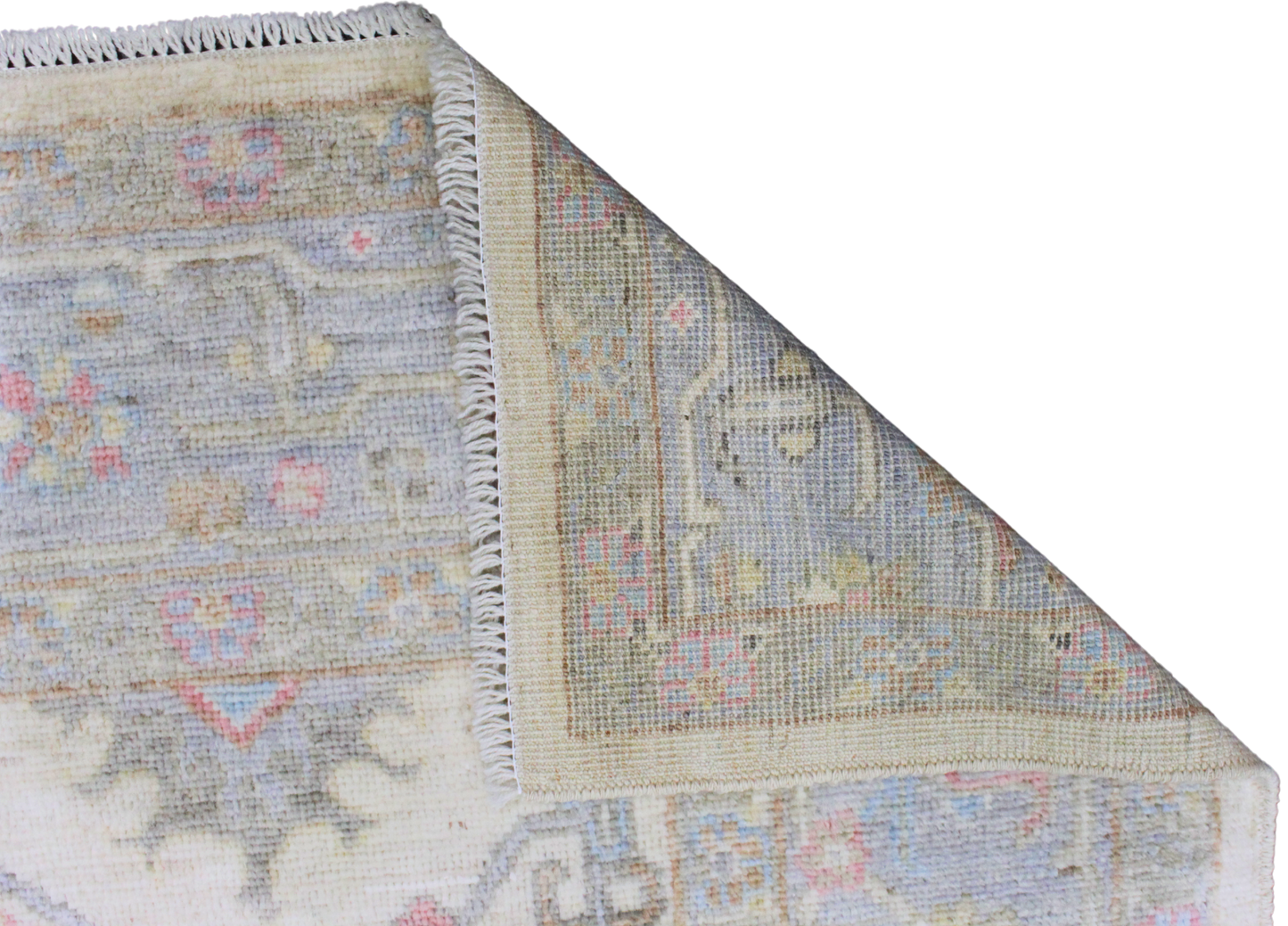 Soft Harmony - Hand-Knotted Oushak Rug from Afghanistan (6 × 8.7 ft) - 33