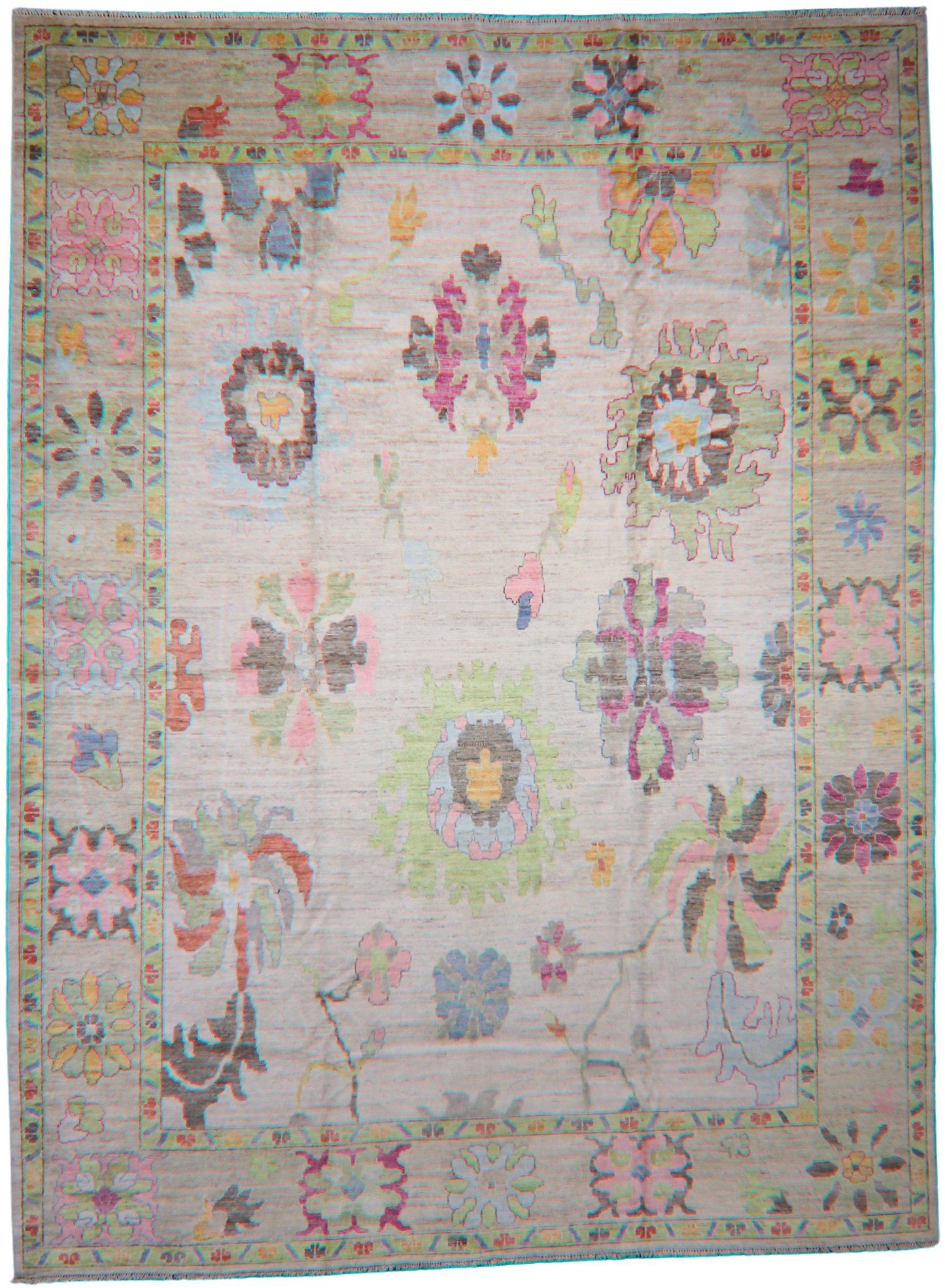 10x14 oversized Oushak rug for formal spaces
