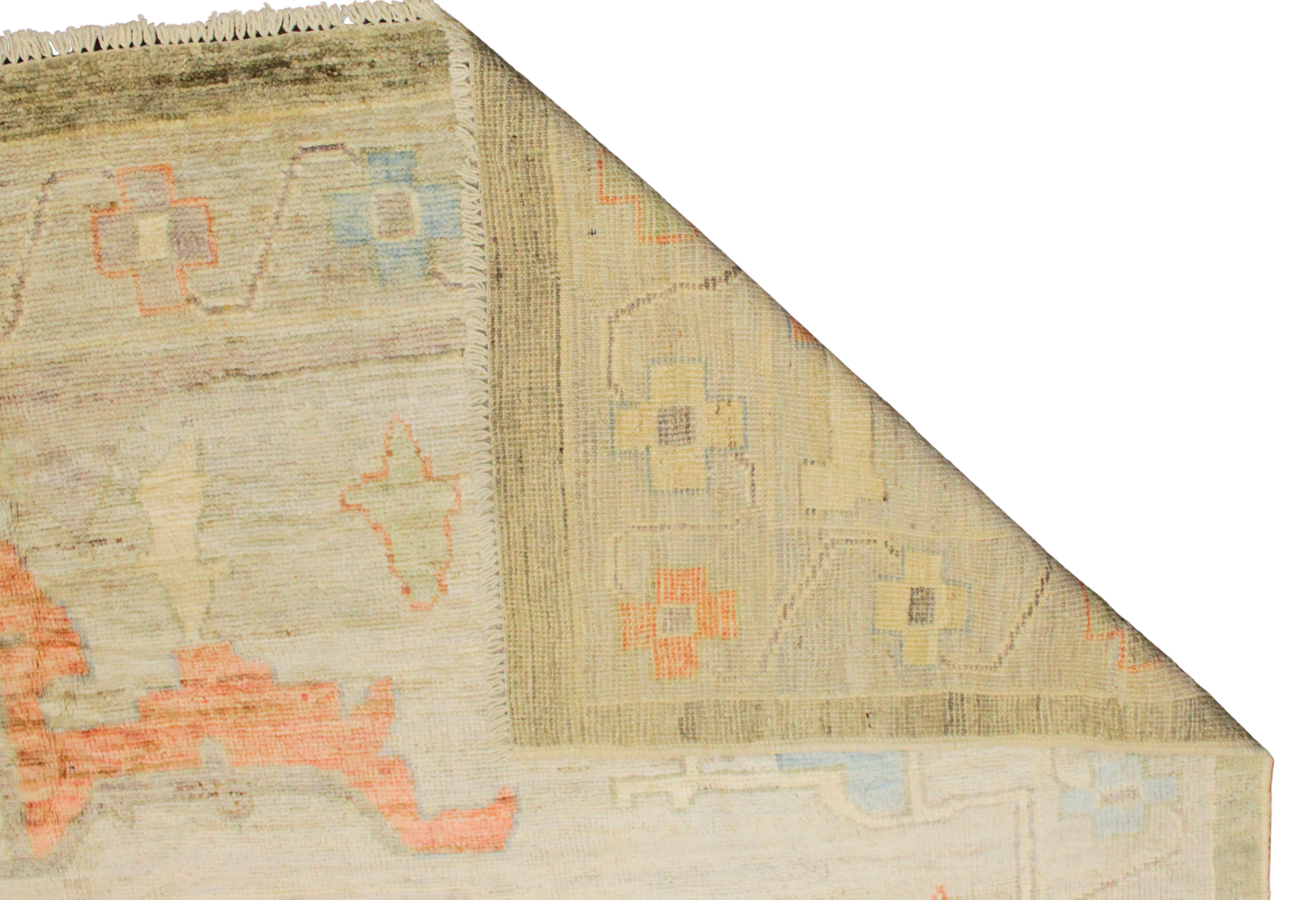 Nomadic Reverie - Oushak Afghan Rug (10.5 × 13.7 ft) - 2777
