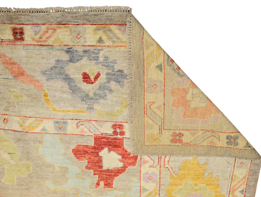 Hand-knotted oversized wool rug
