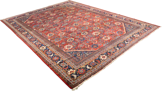 Antique Elegance - Mahal Rug from Persia (10.2 × 13.7 ft) - 1699