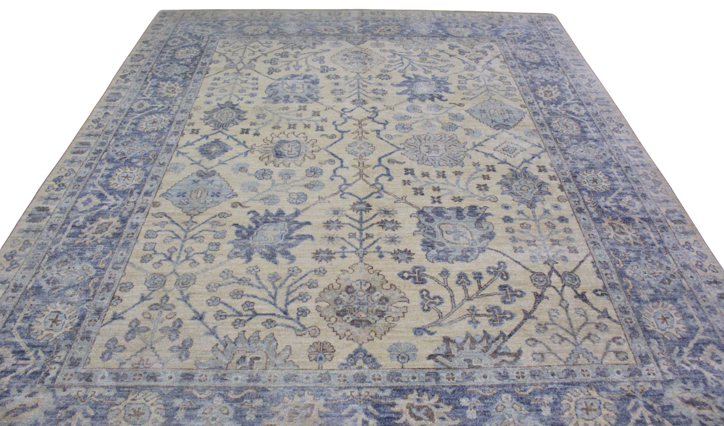 Serenity in Bloom - Oushak Rug from Afghanistan (8.2 × 9.9 ft) - 59