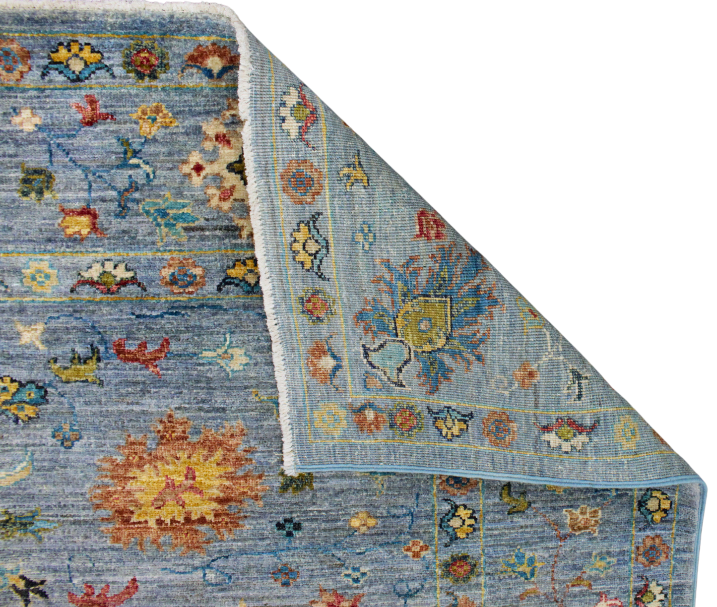 Twilight Blossom - Fine Afghan Rug (5.6 × 8 ft) - 2