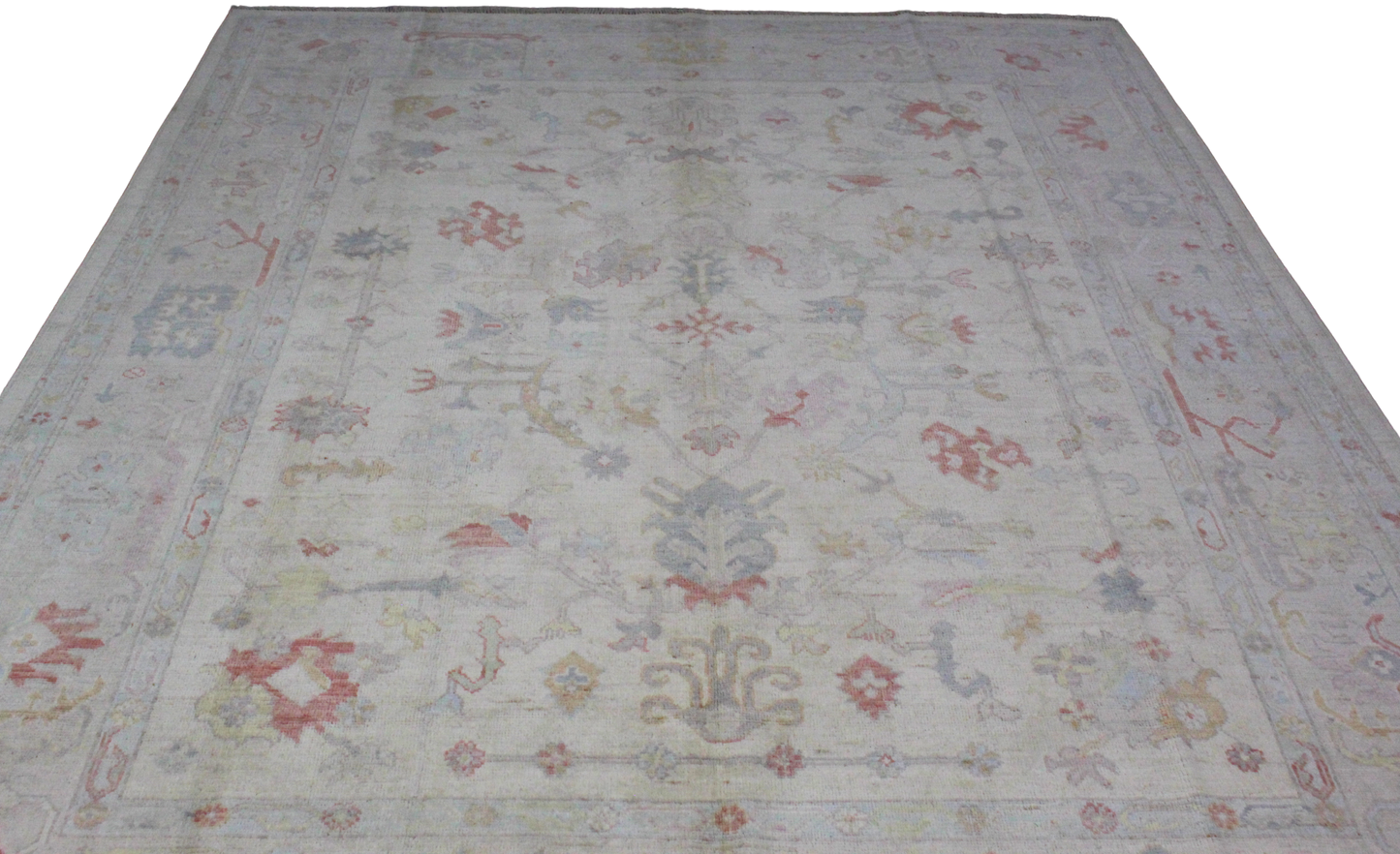 Subtle Heritage - Hand-Knotted Oushak Rug from Afghanistan (8 × 9.8 ft) - 14