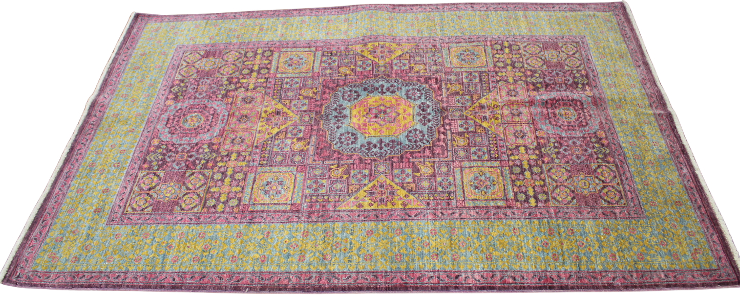 Mamluk Afghan Traditional Rug 4'0" x 6'0" | Hand-Knotted Rug