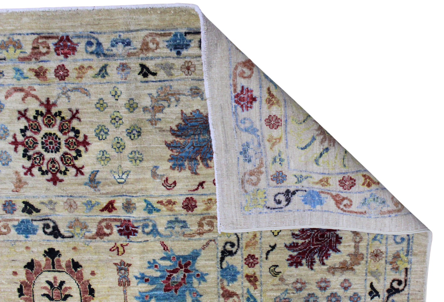 8.1 × 9.11 ft Tabriz-style rug from Afghanistan - 3