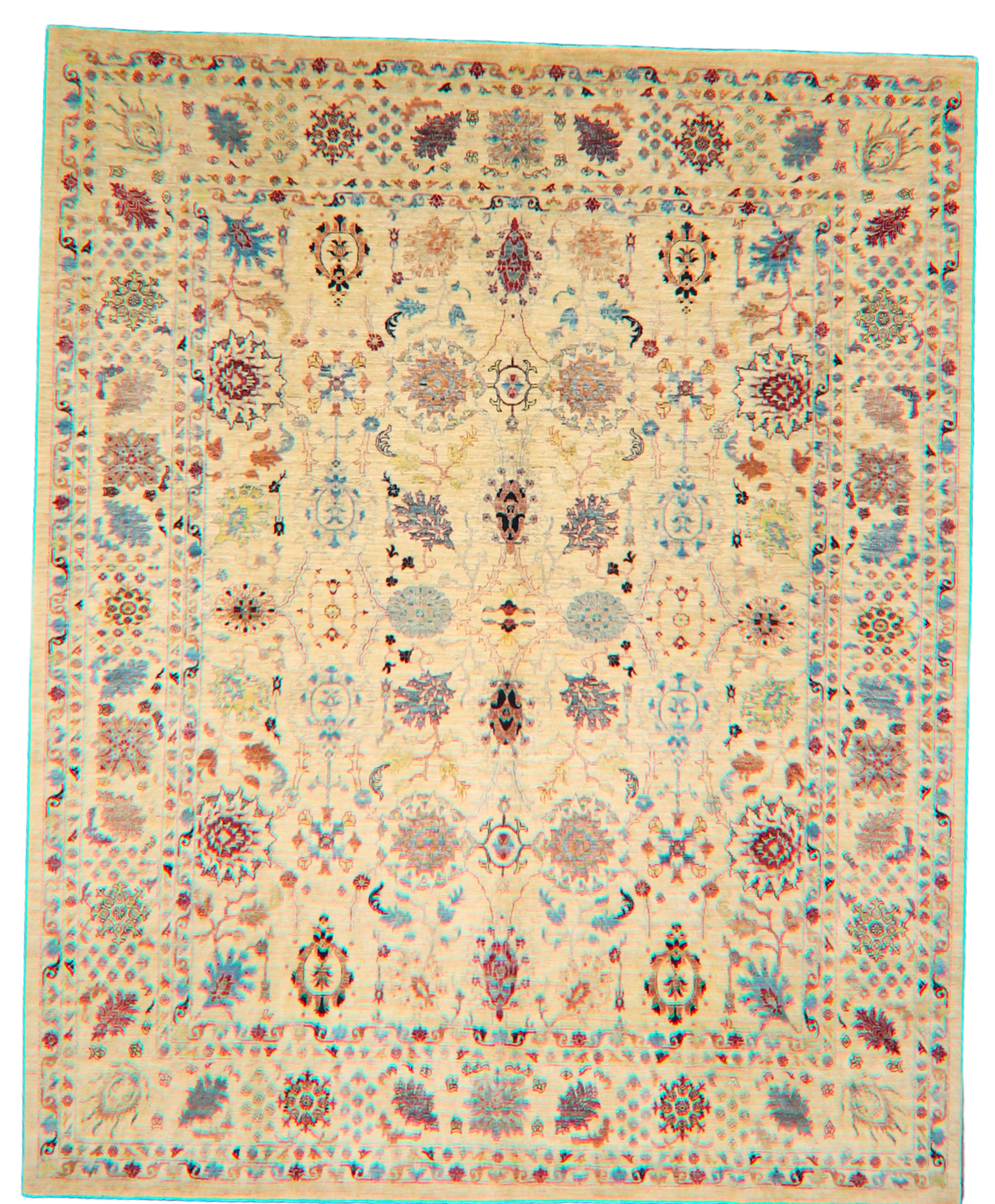 8.1 × 9.11 ft Tabriz-style rug from Afghanistan - 3
