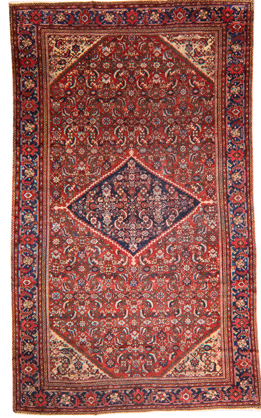 Antique Mahal Rug from Persia (10 × 17 ft) - 1735
