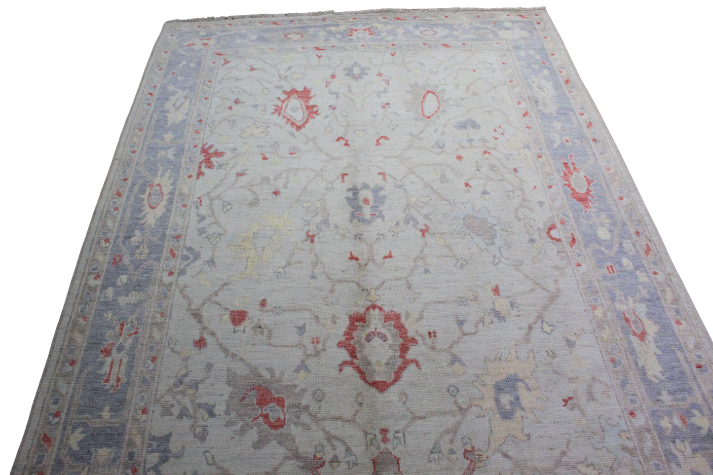 Celestial Harmony - Hand-Knotted Oushak Rug from Afghanistan (6.5 × 9.5 ft) - 38