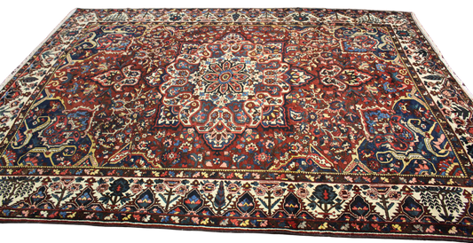 Garden Emblem - Baktiary Rug from Persia (10.7 × 14.5 ft) - 1725