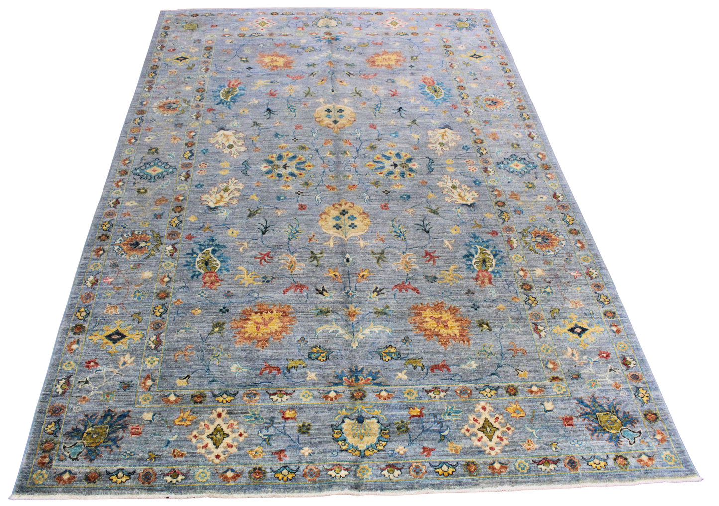 Twilight Blossom - Fine Afghan Rug (5.6 × 8 ft) - 2