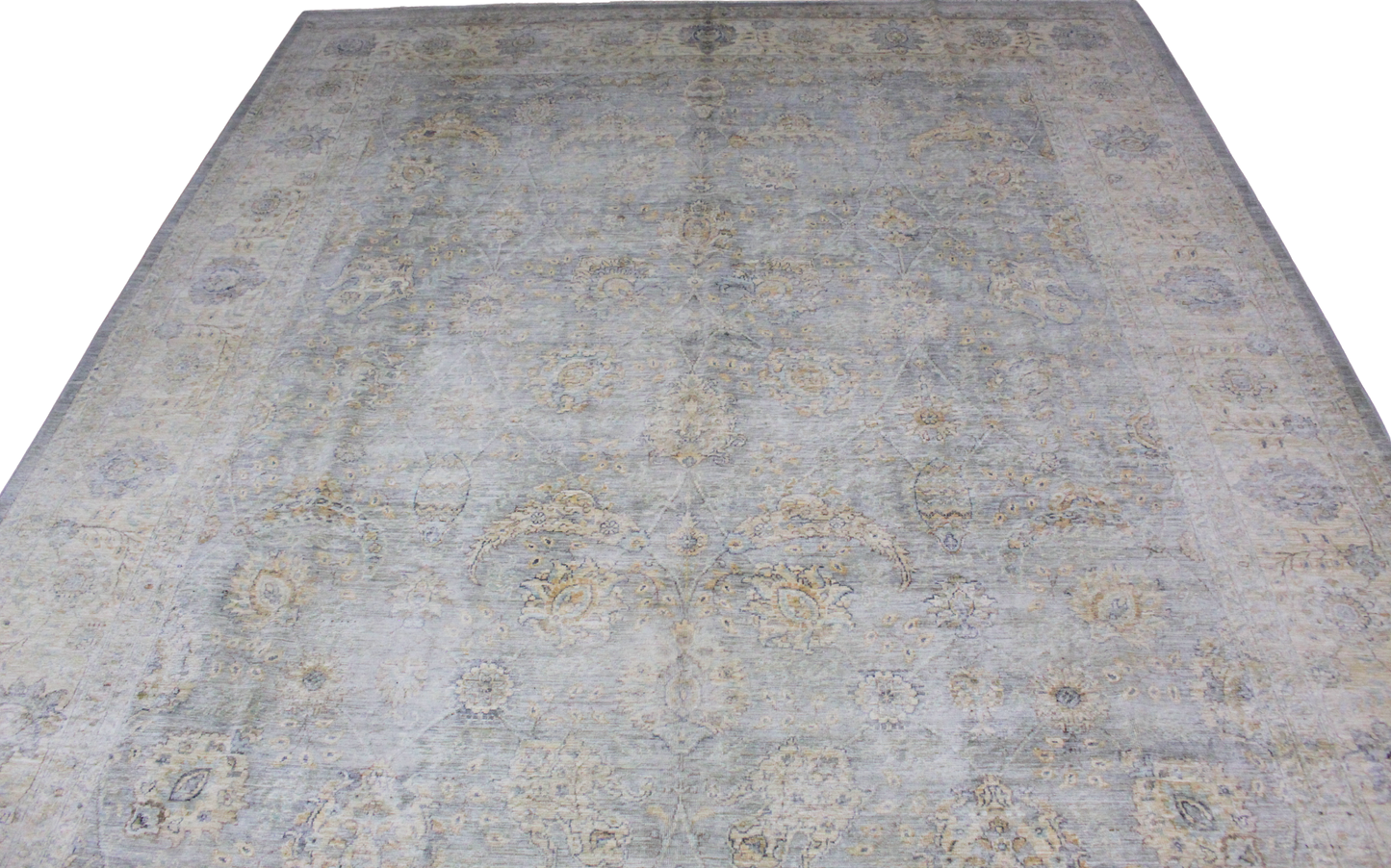 Ghosted Grandeur - Hand-Knotted Tabriz Rug from Afghanistan (7.9 × 9.8 ft) - 30