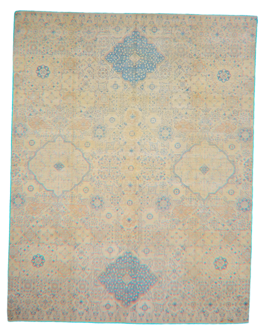 Ornate Precision - Oushak Afghan Rug (8.1 × 10.4 ft) - 77