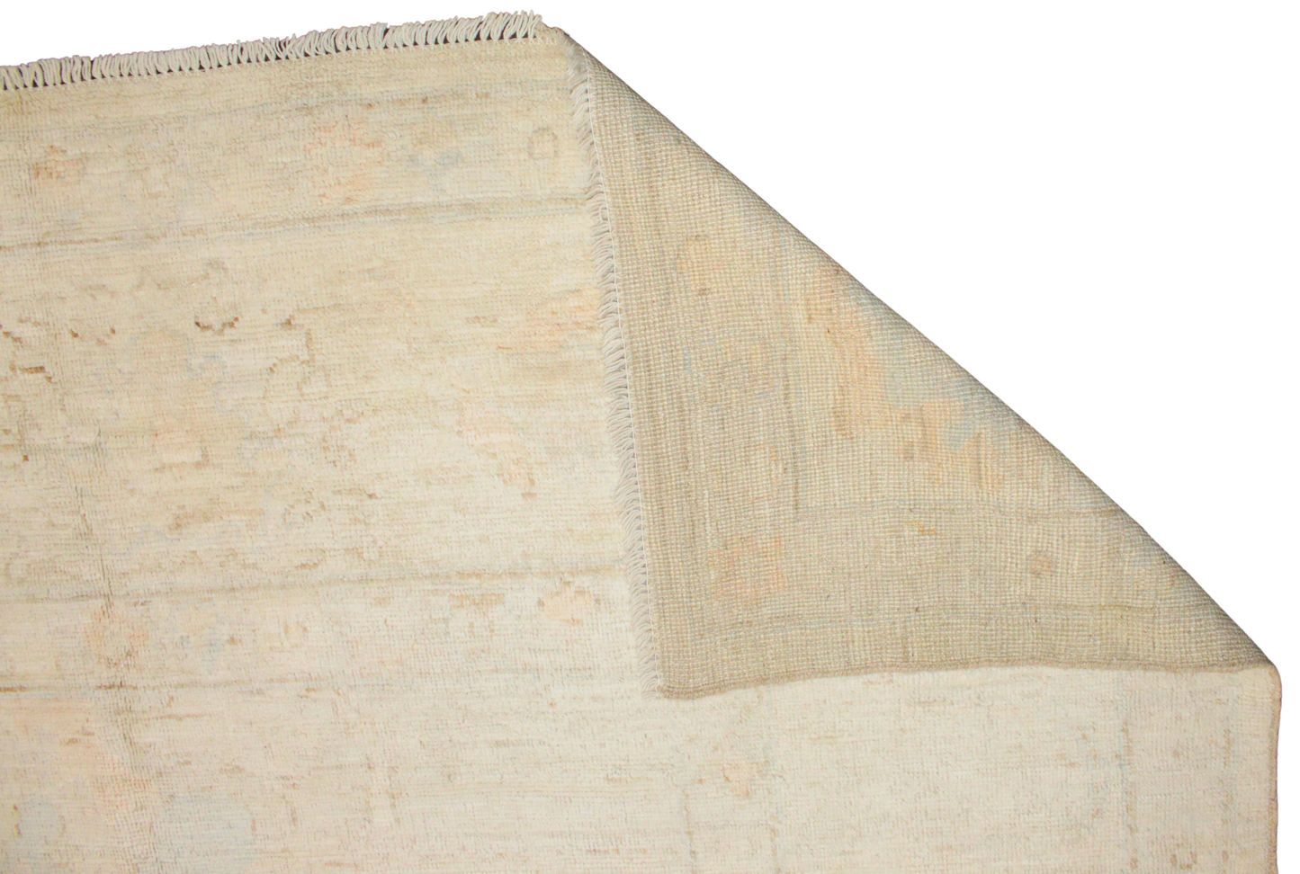 Hand-knotted Afghan Oushak rug