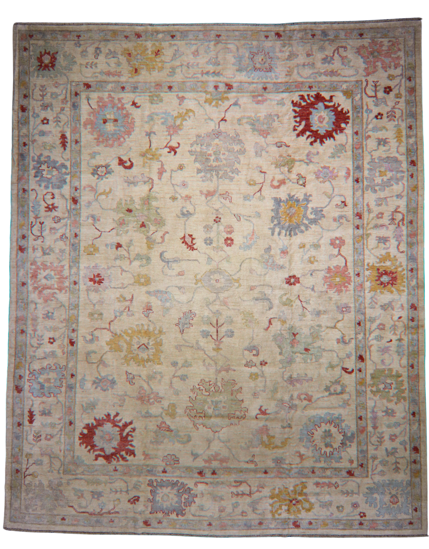 Large pastel wool rug