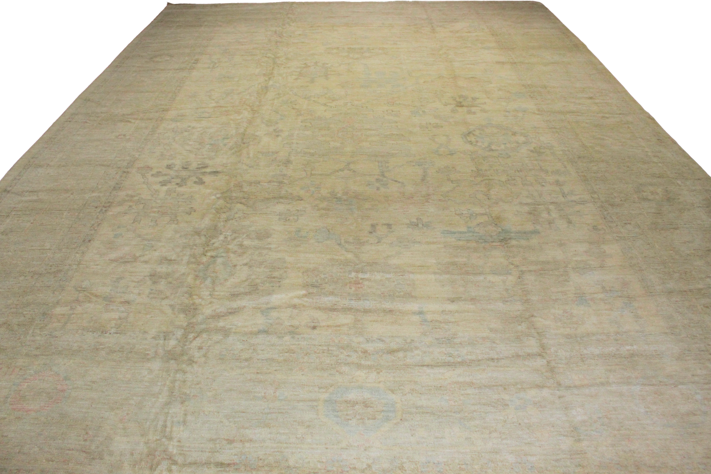 Beige woven mat on a white background