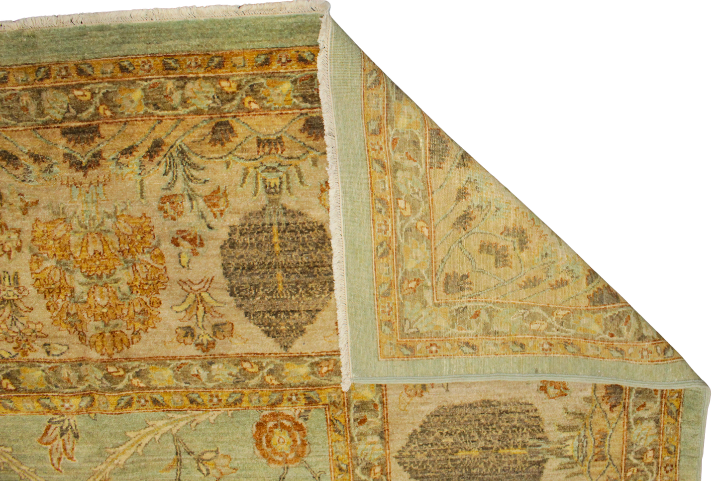 Golden Garden — Oushak Square Rug (11′9″ × 12′1″)