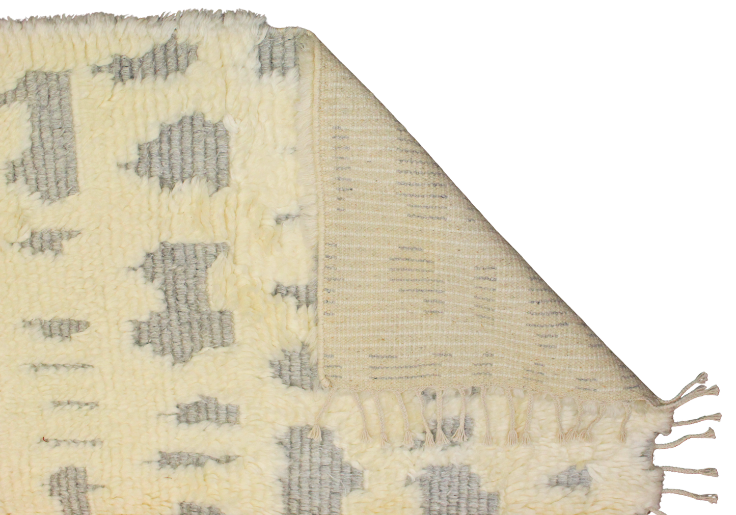 Hand-knotted indigo rug