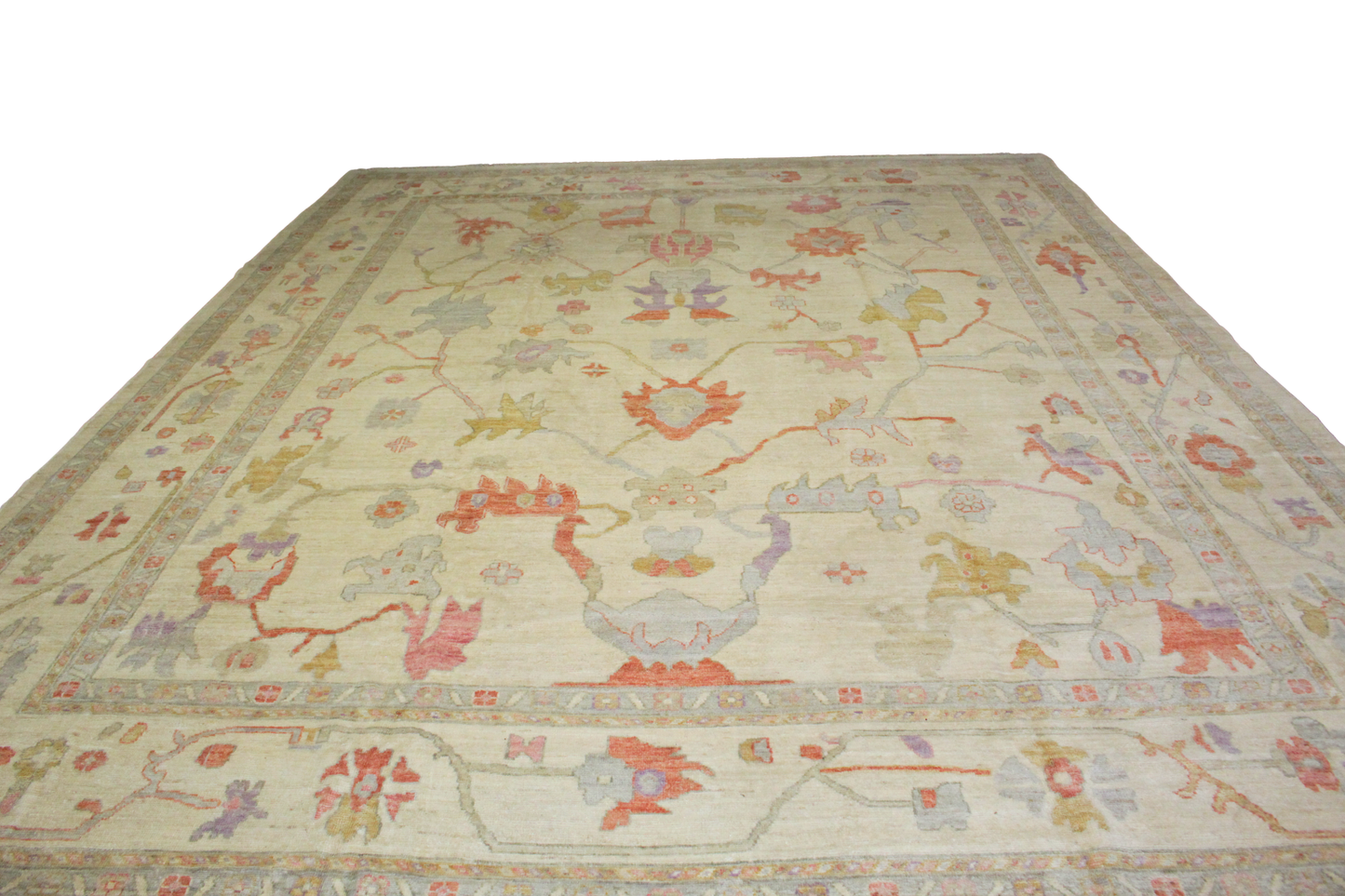 Blush and ivory wool carpet