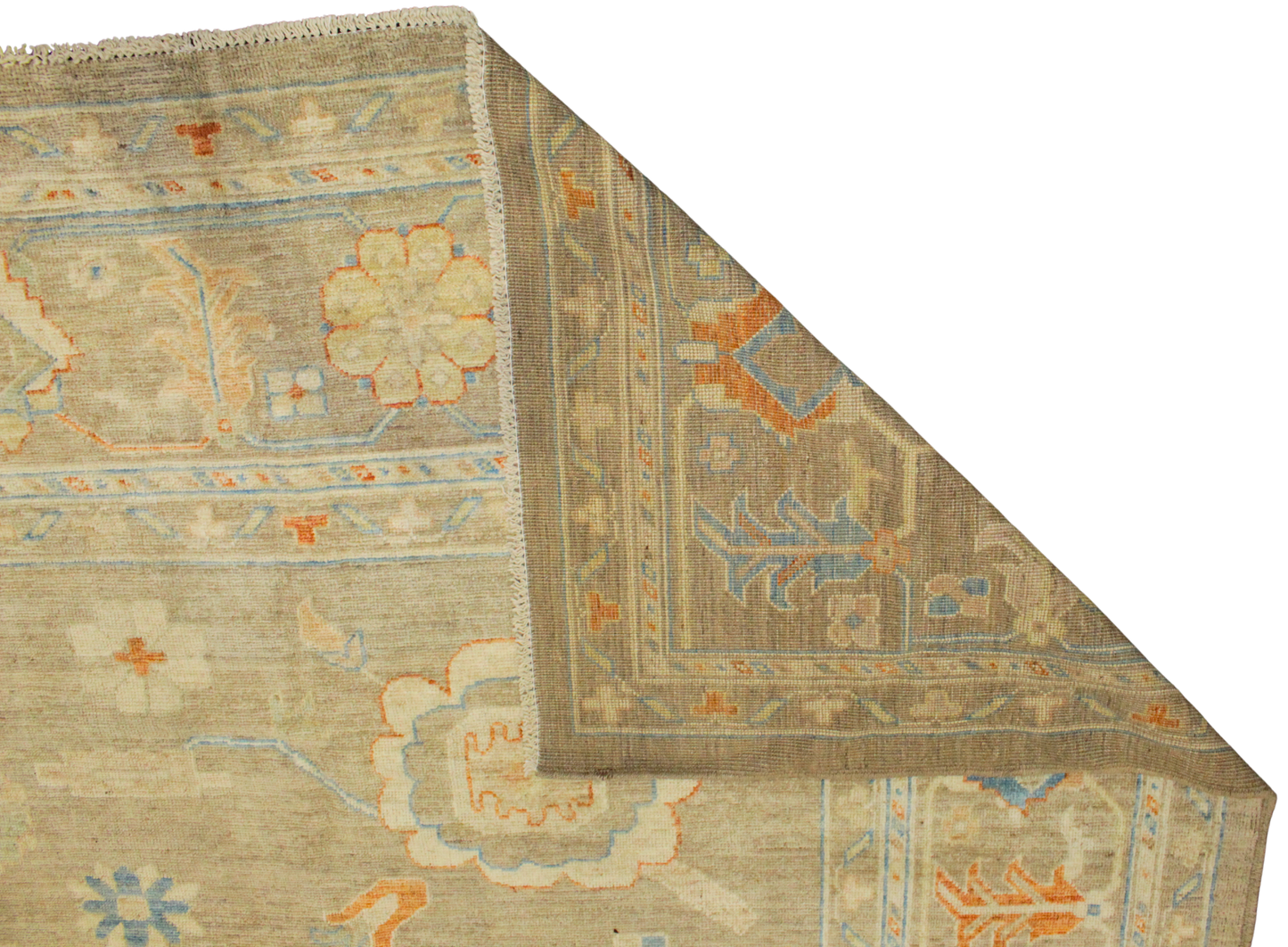 Modern rustic wool rug