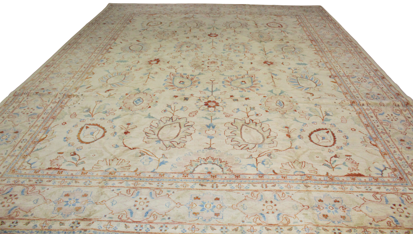 Antique-style Oushak carpet