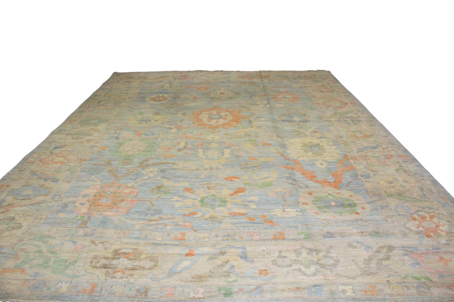 Warm beige Oushak rugs