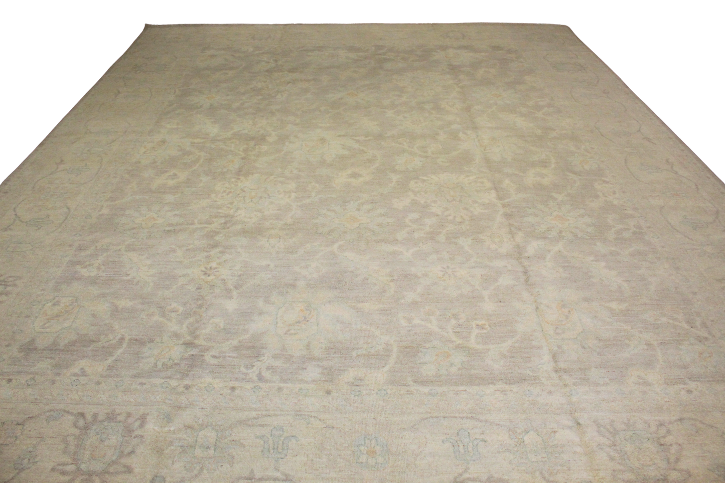 Whispers of Elegance - Soft Neutrals in a Refined Oushak (11′10″ × 14′4″) - 2810