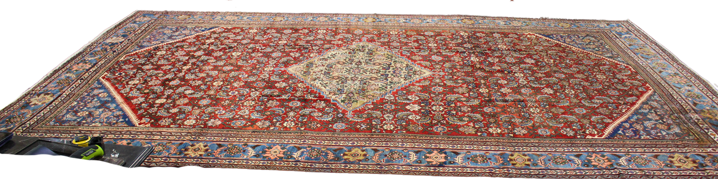 Majestic in Every Thread - Oversized Persian Mahal Rug (11 × 18.2 ft) - 1767