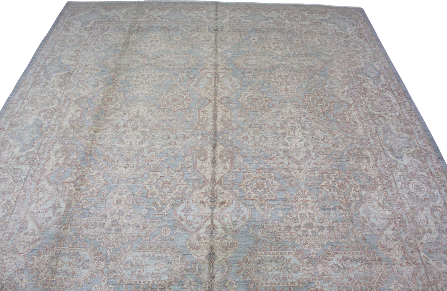 Whispered Symmetry - Oushak Rug from Afghanistan (8 × 9.11 ft) - 40