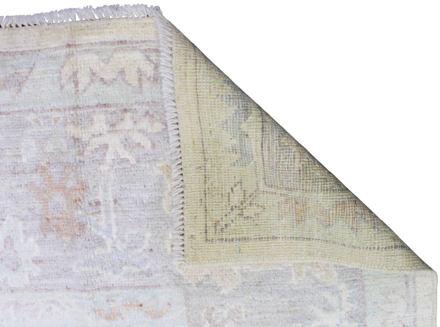 Quiet Nobility - Hand-Knotted Oushak Rug from Afghanistan (7.11 × 9.11 ft) - 15