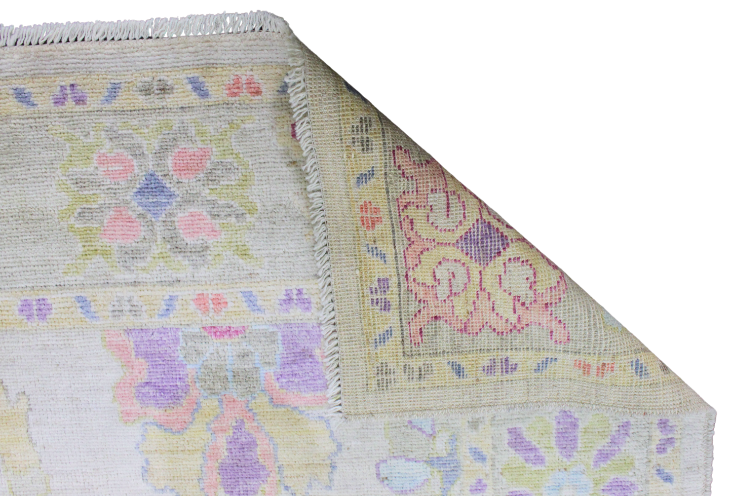 Sun-Washed Joy - Afghan Oushak Rug (5.11 × 8.9 ft) - 6