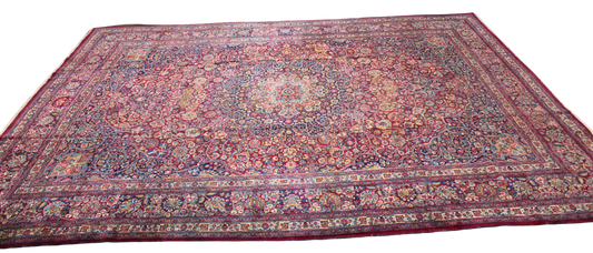 Regal Flourish - Mashad Rug from Persia (11.9 × 16.2 ft) - 1755