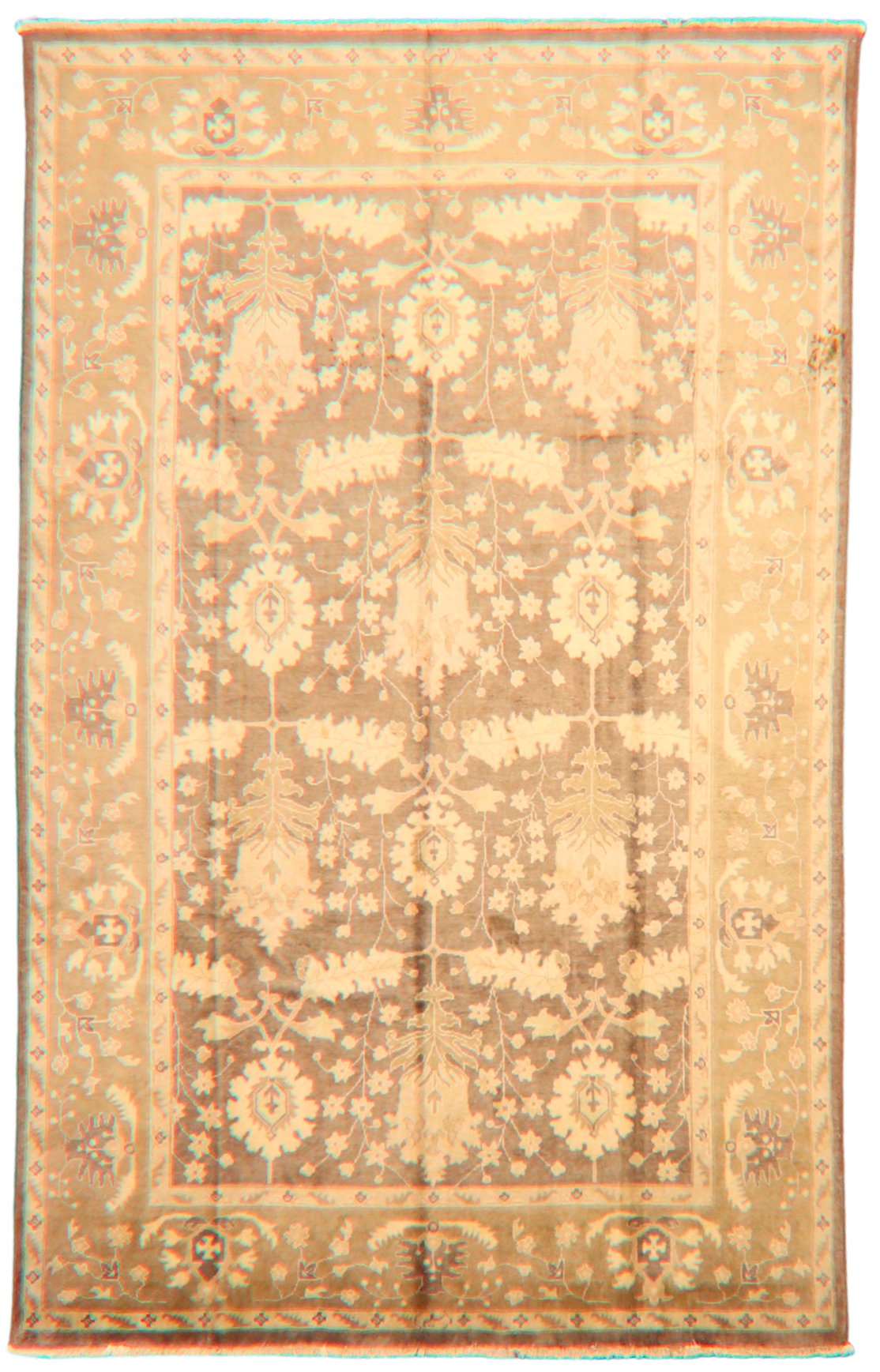 classic floral Persian area rug with symmetry