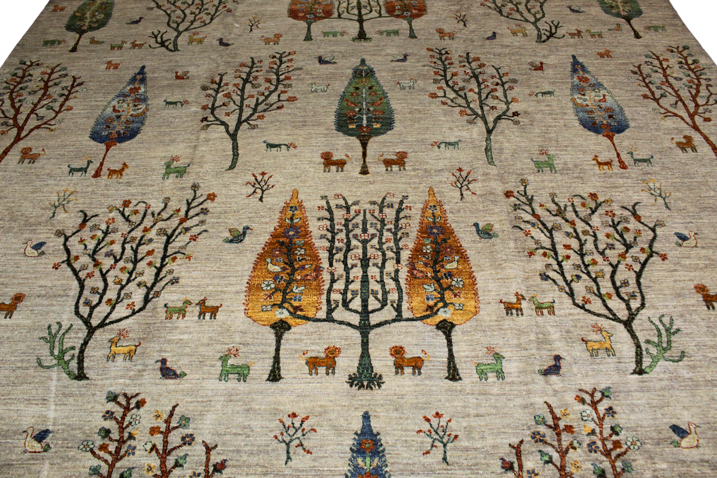 Garden of Harmony - Tree of Life Afghan Rug (15′1″ × 12′) - 2822