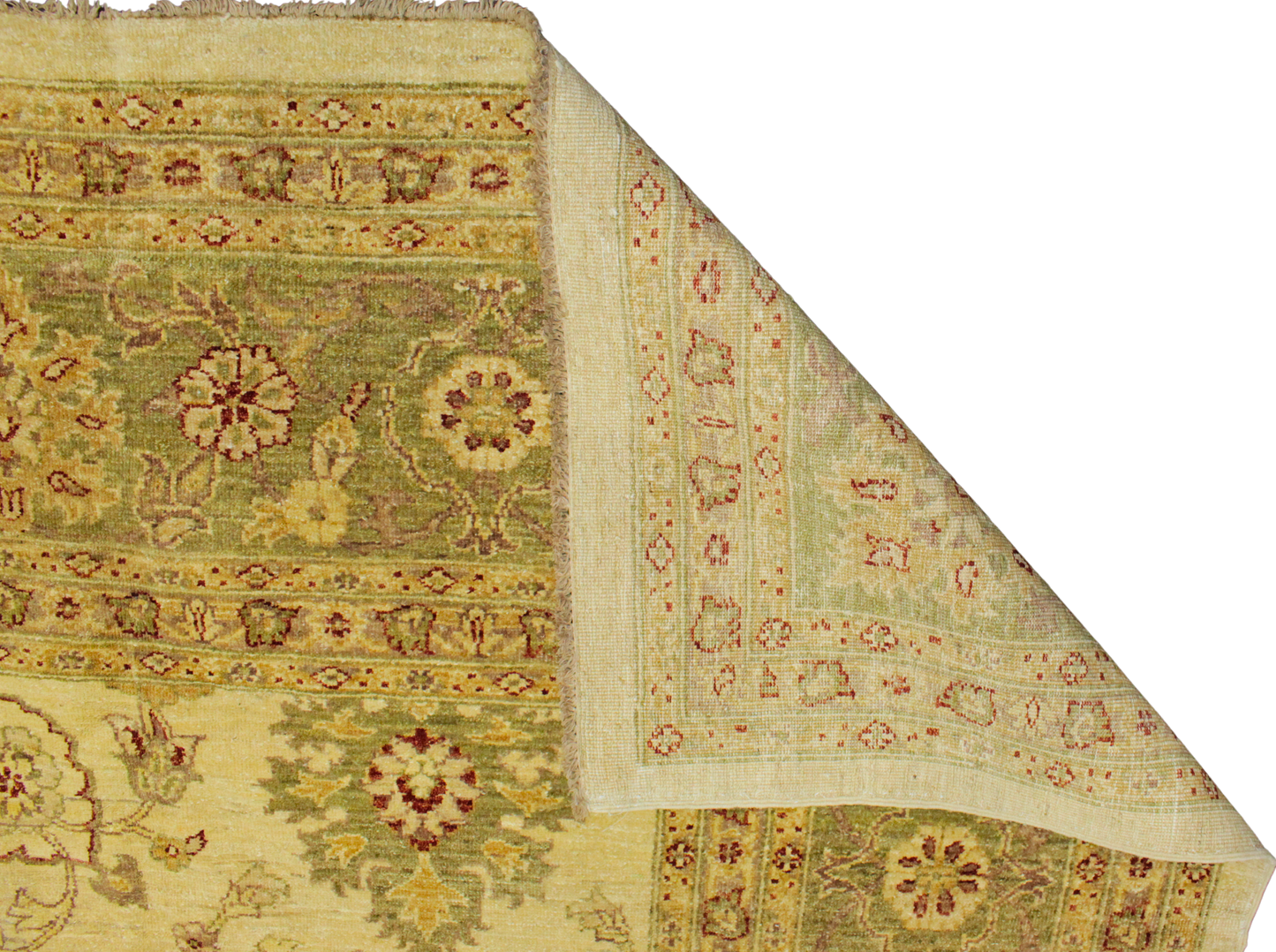 Golden Garden - Oushak Afghan Rugs (10.10 × 13.11 ft) - 2775
