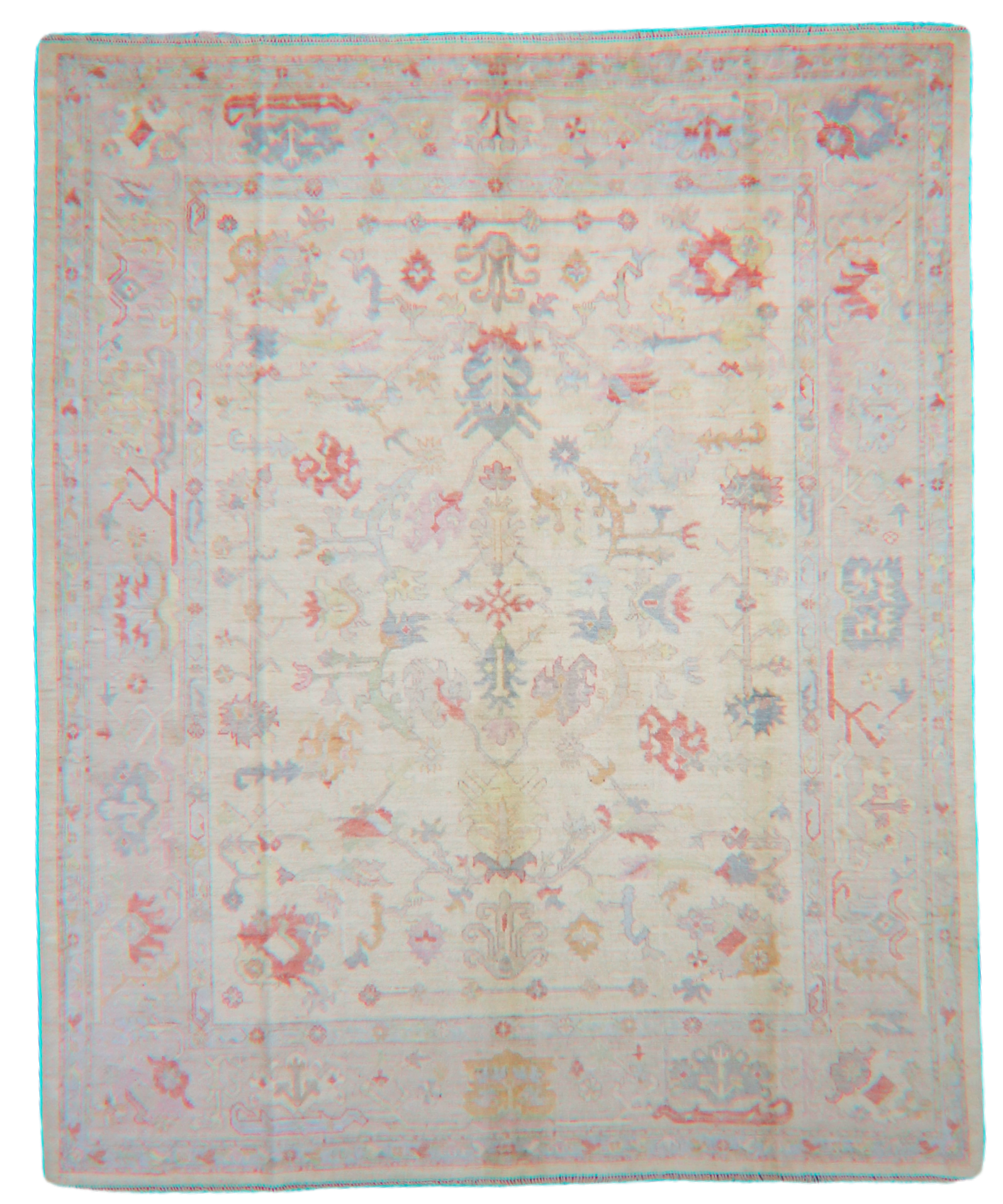 Subtle Heritage - Hand-Knotted Oushak Rug from Afghanistan (8 × 9.8 ft) - 14