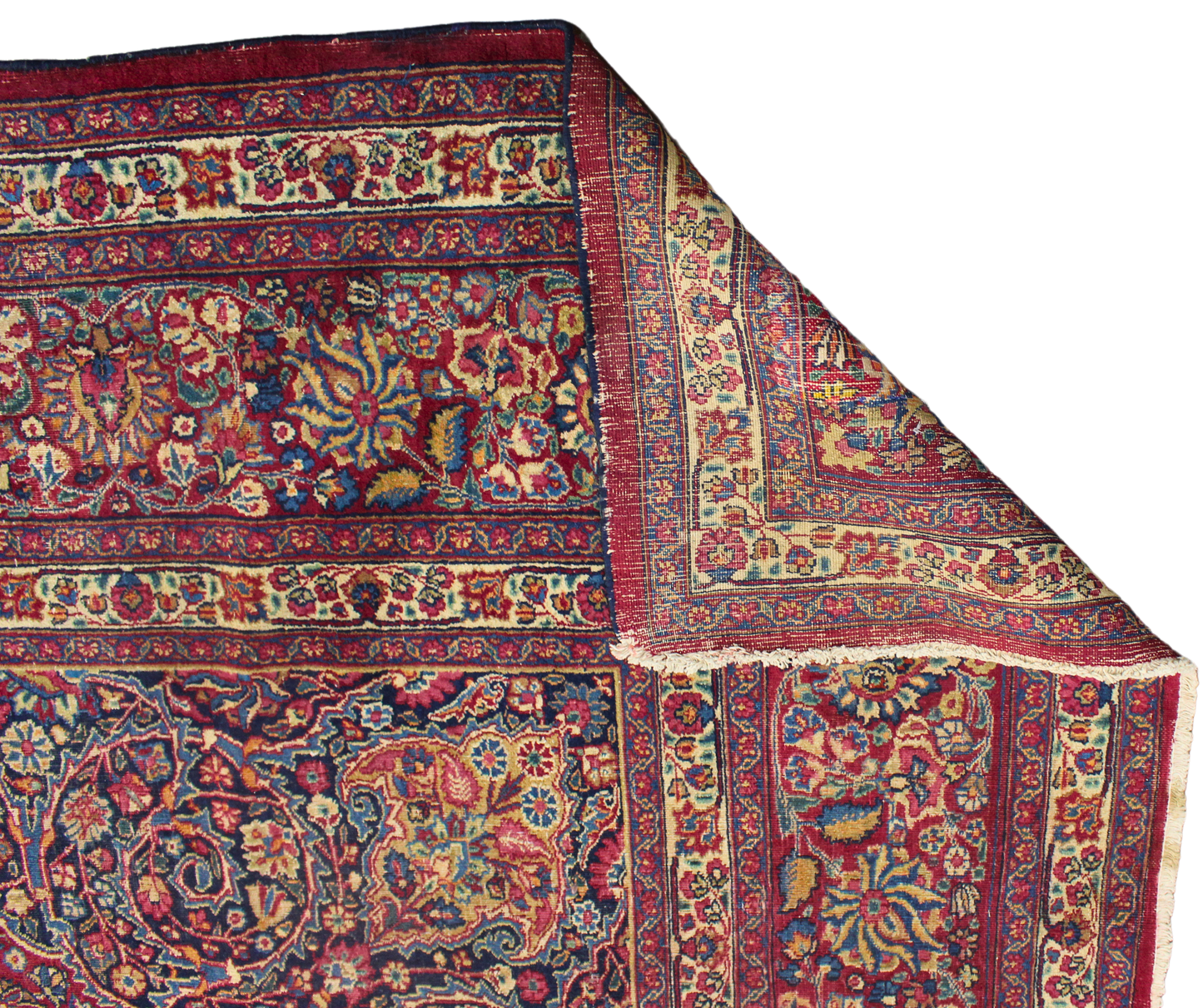 Regal Flourish - Mashad Rug from Persia (11.9 × 16.2 ft) - 1755