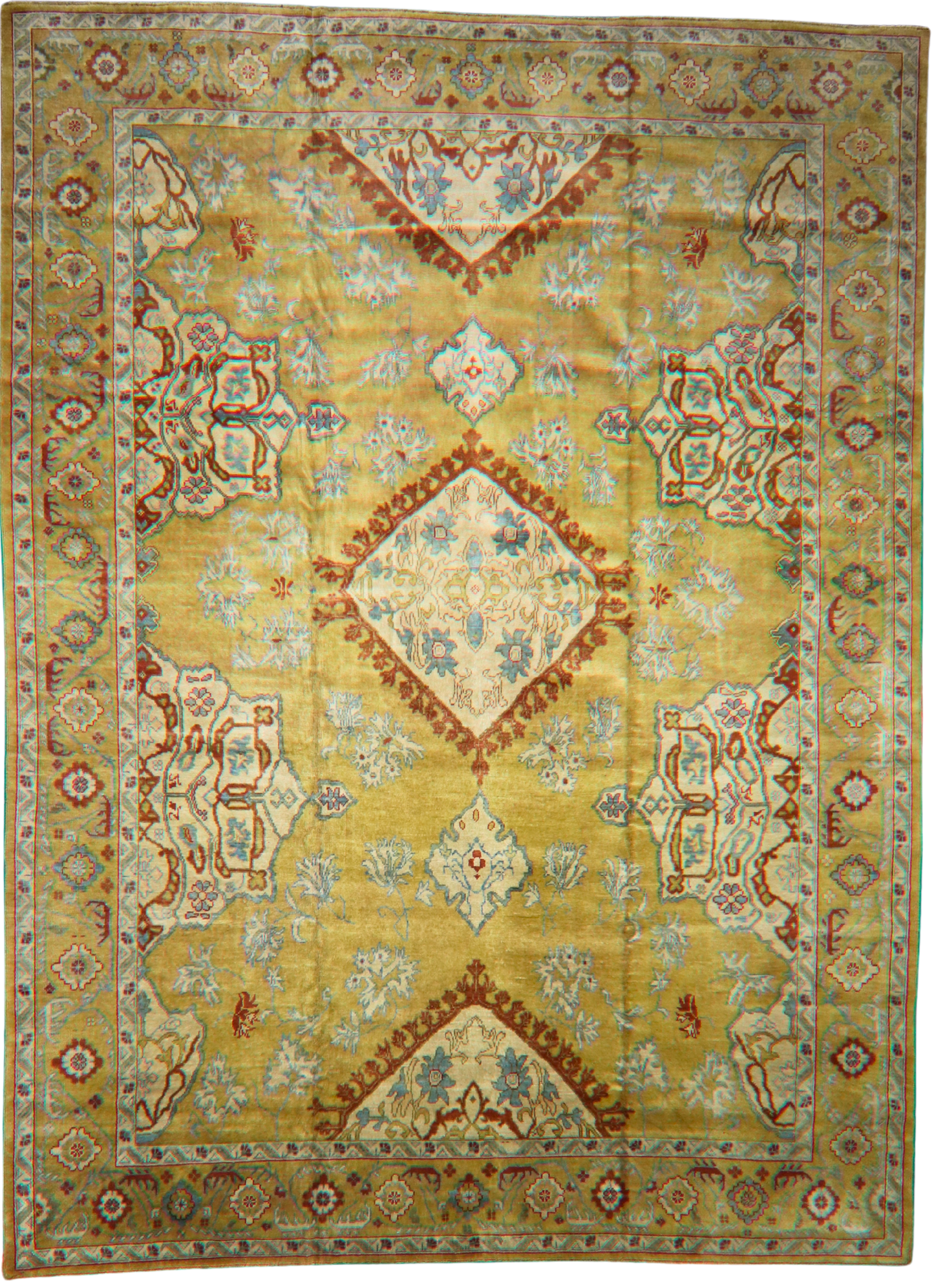 hand-knotted Oushak rugs turkey