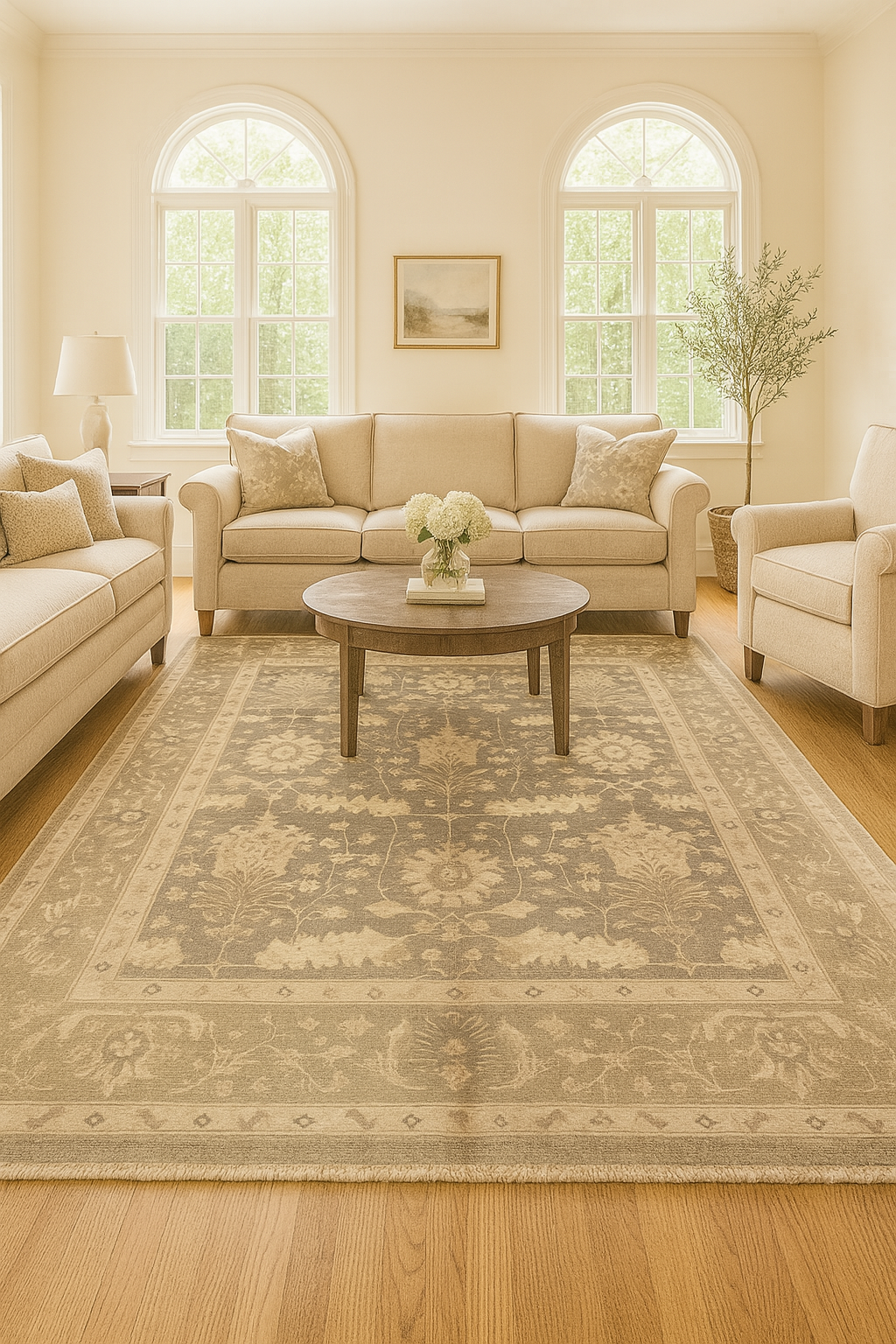 handmade Persian Mahal rug for elegant interiors