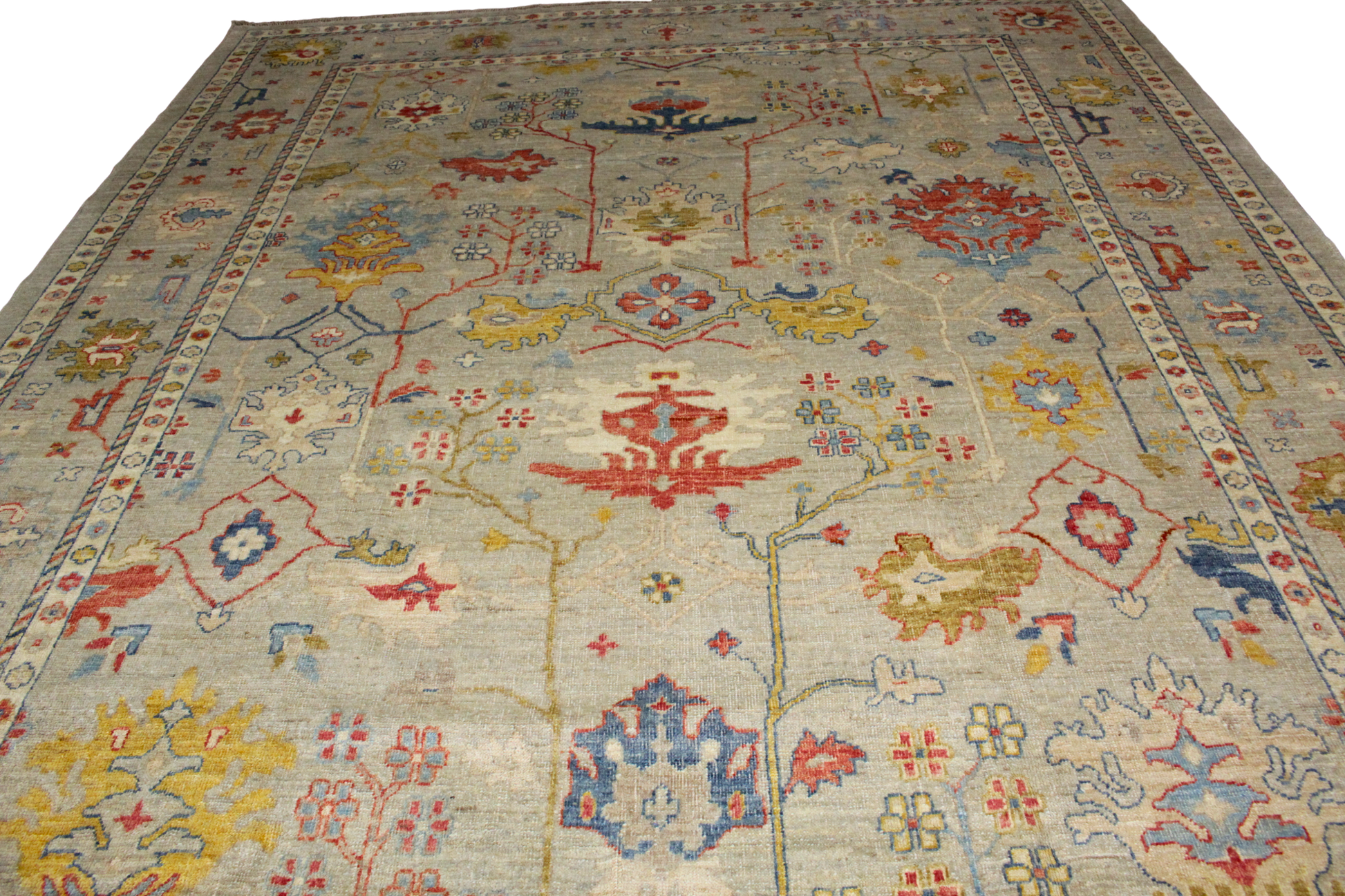 parchment and terracotta rugs