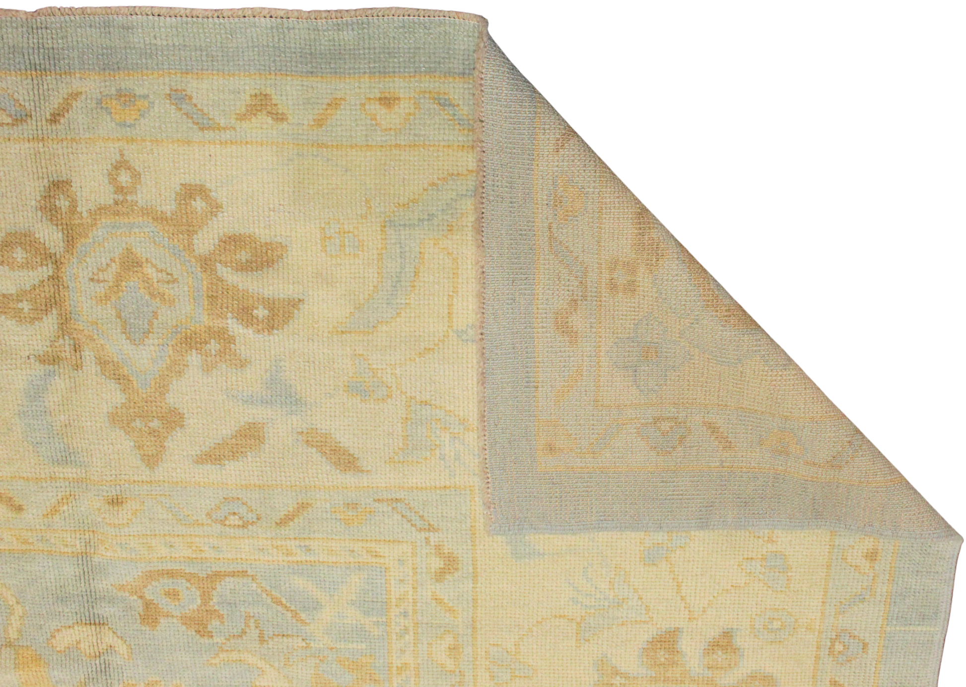scrolling vine Turkish rug
