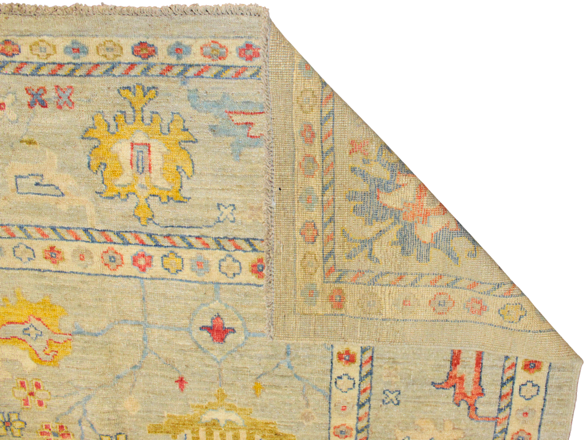 hand-knotted Oushak rugs