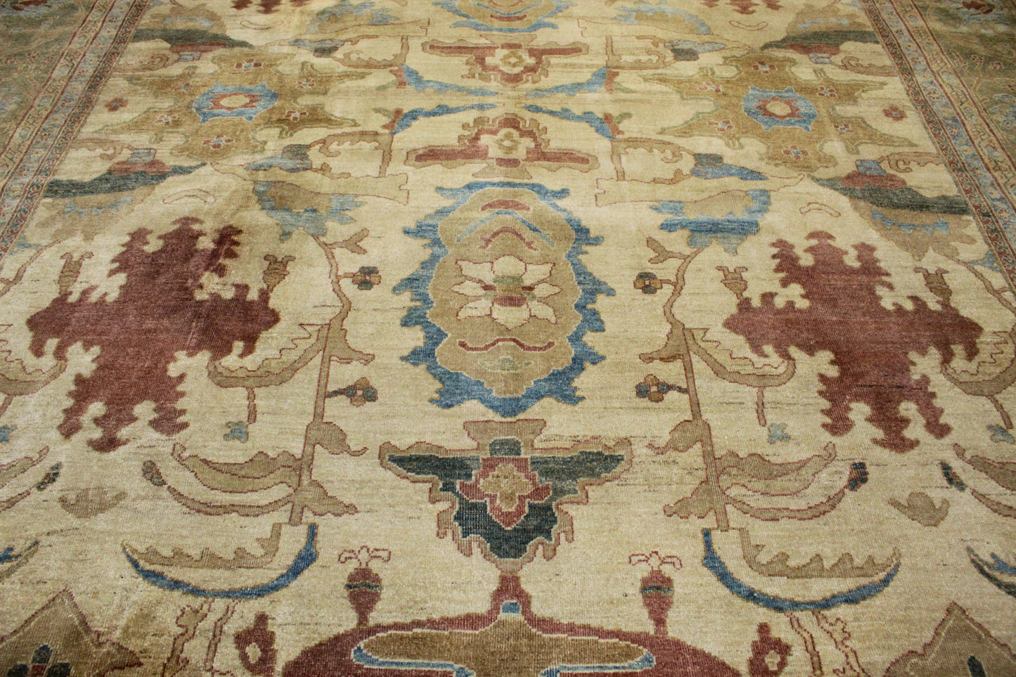vintage Persian rug hand-knotted