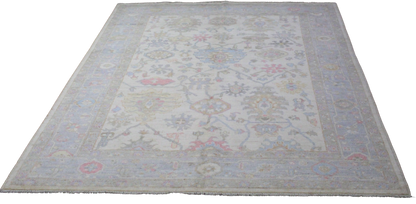 Soft Harmony - Hand-Knotted Oushak Rug from Afghanistan (6 × 8.7 ft) - 33